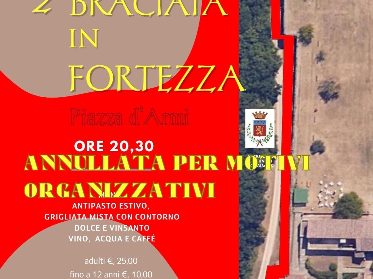 Seconda Edizione della Braciata in Fortezza – ANNULLATA PER MOTIVI ORGANIZZATIVI