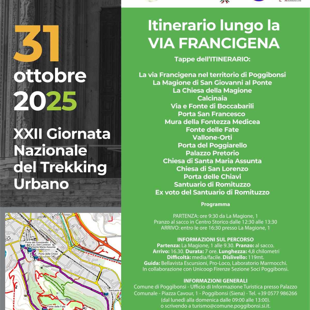 Trekking Urbano a Poggibonsi: Scopri la Via Francigena