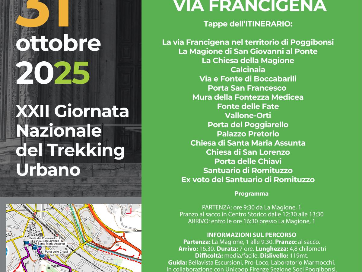 Trekking Urbano a Poggibonsi: Scopri la Via Francigena